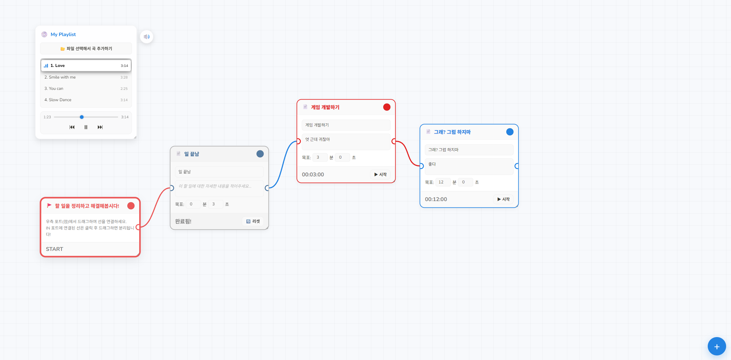 Time Flow Timeline UI